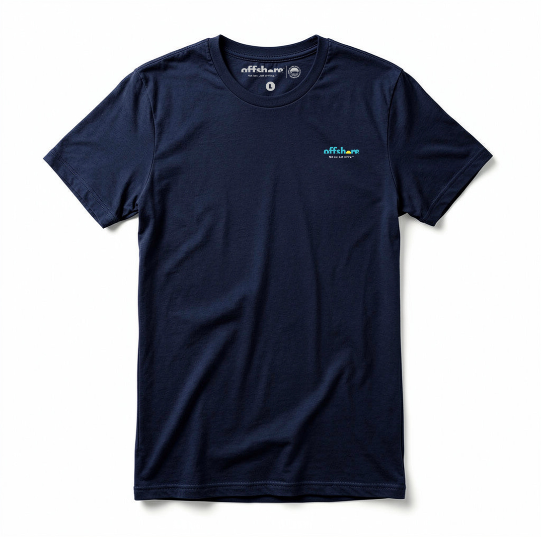 Men's Combed (100%) Cotton T-Shirt - Navy blue