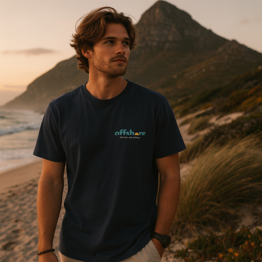 Men's Combed (100%) Cotton T-Shirt - Navy blue