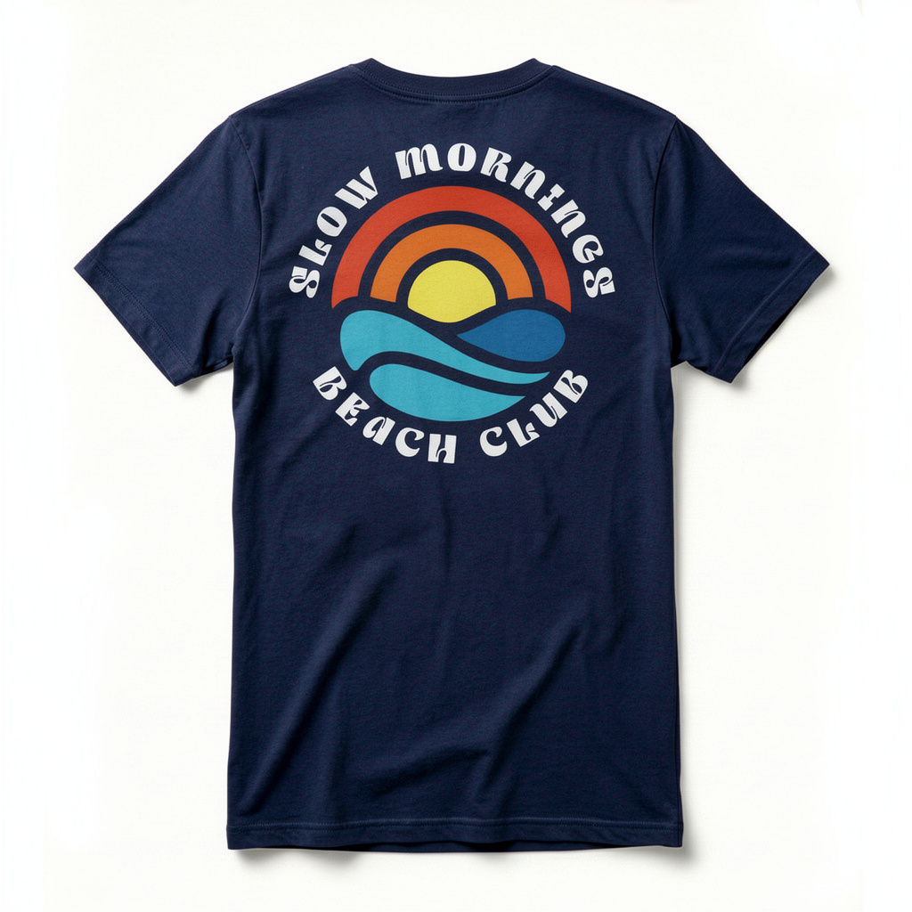 Men's Combed (100%) Cotton T-Shirt - Navy blue