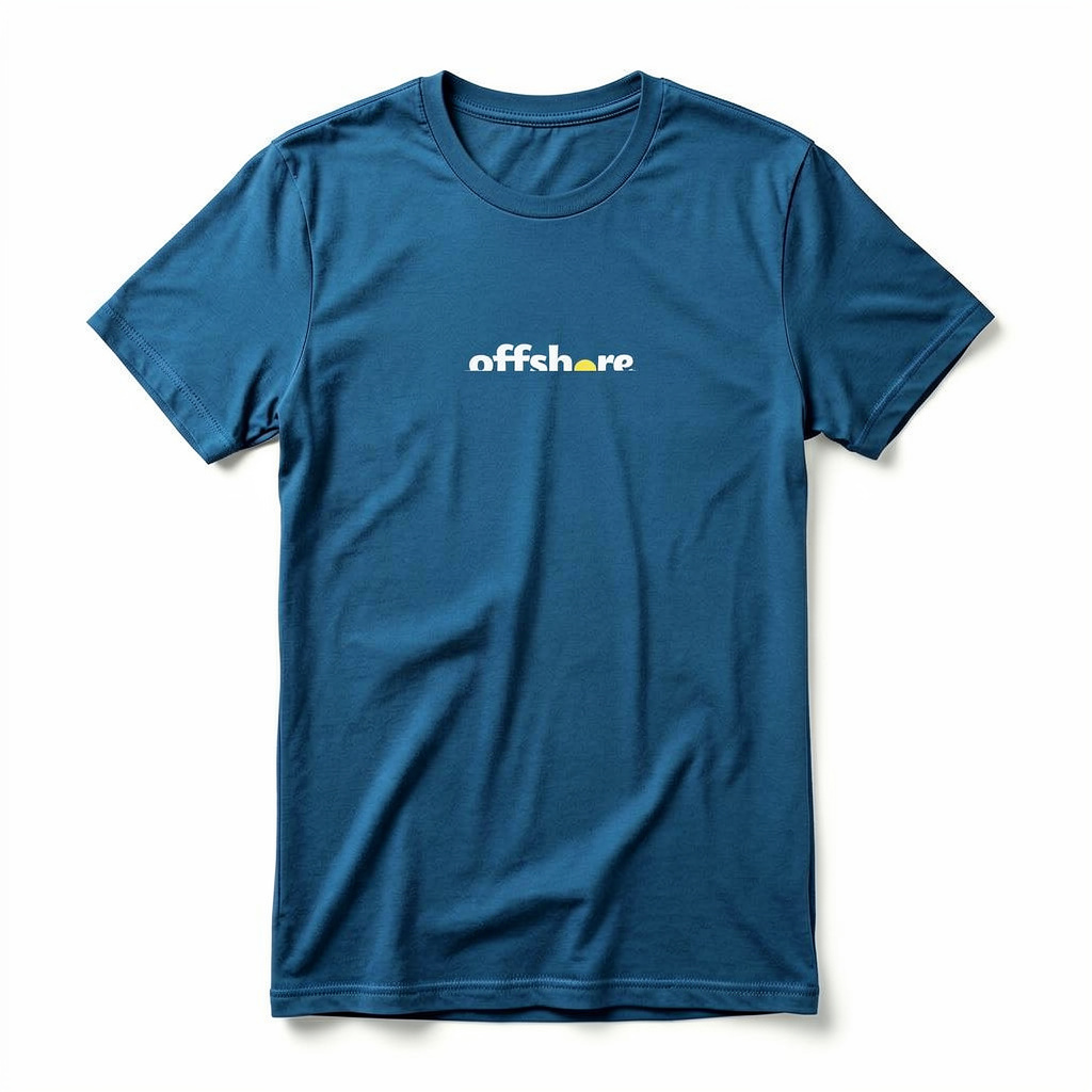 Men's Combed (100%) Cotton T-Shirt - Ocean blue
