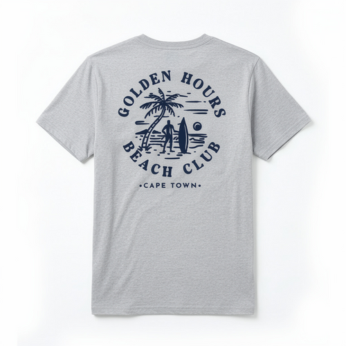 Men's Combed (100%) Cotton T-Shirt - Light Grey