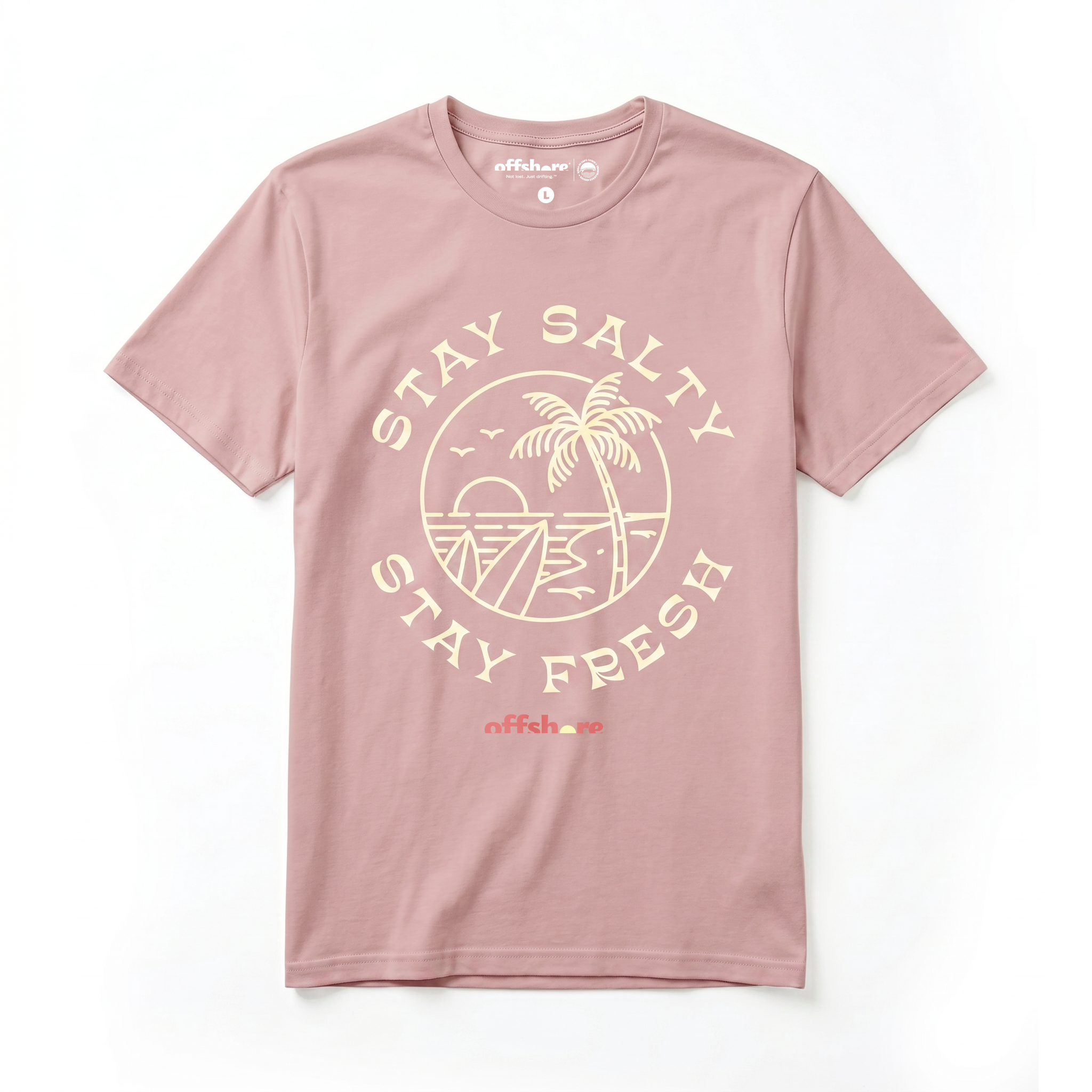 Women's Combed (100%) Cotton T-Shirt - Dirty pink