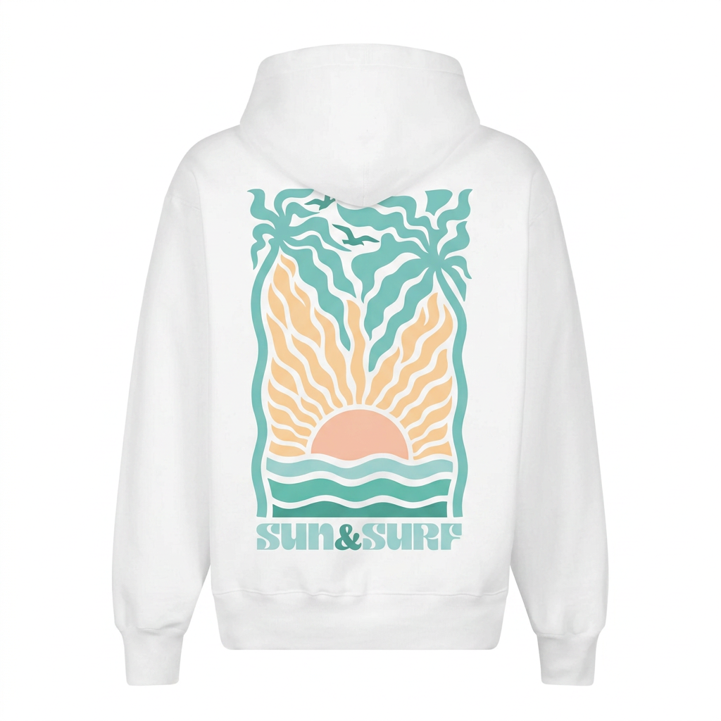 Unisex Boston Hoodies - Sunrise (White)
