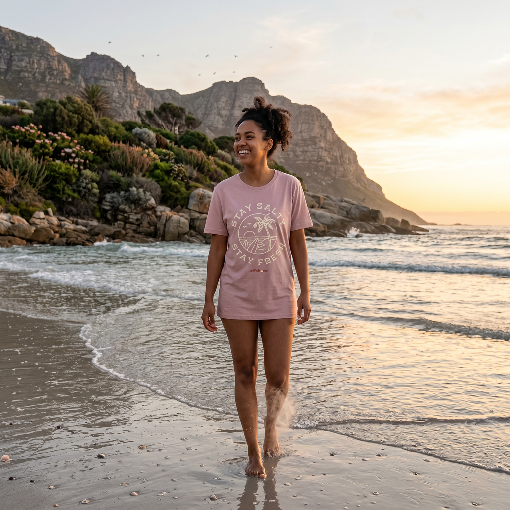 Women's Combed (100%) Cotton T-Shirt - Dirty pink