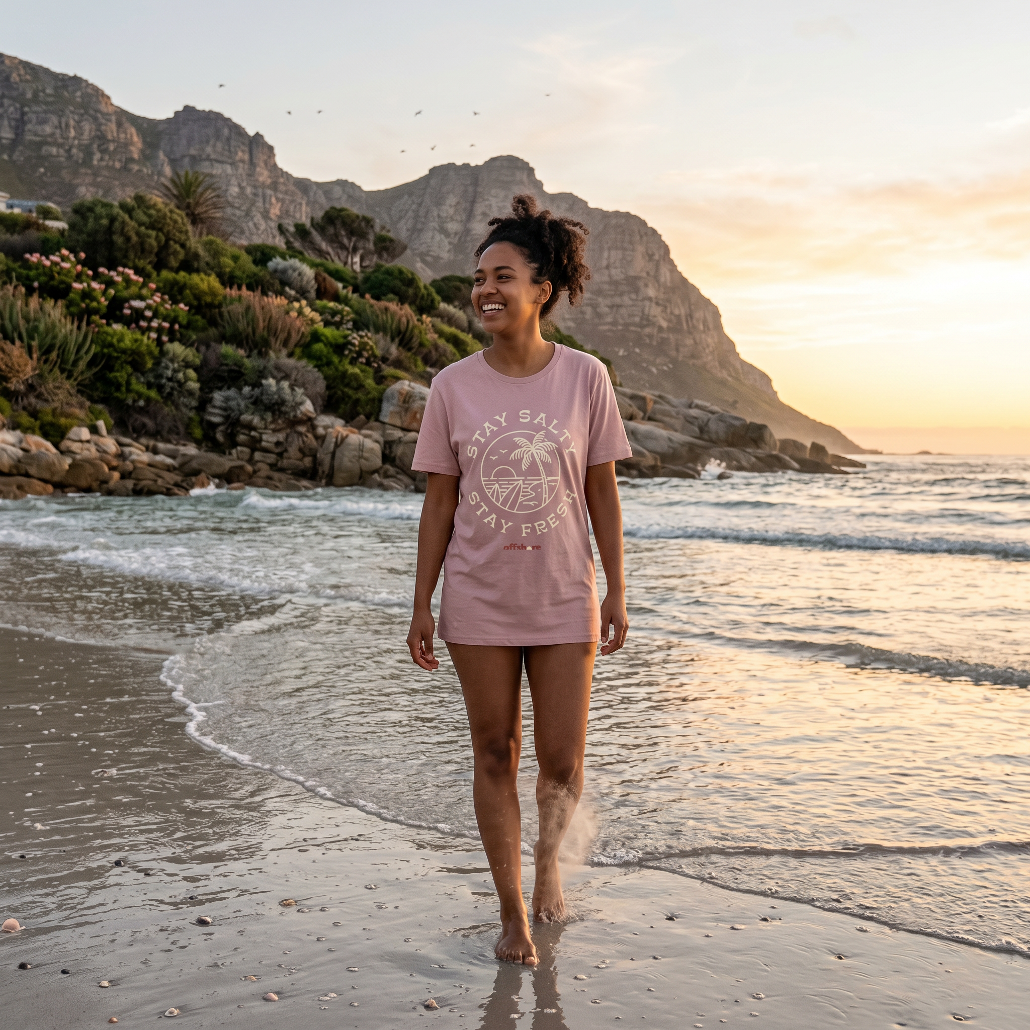Women's Combed (100%) Cotton T-Shirt - Dirty pink