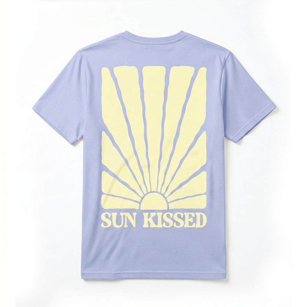 Women's Combed (100%) Cotton T-Shirt - Light Blue
