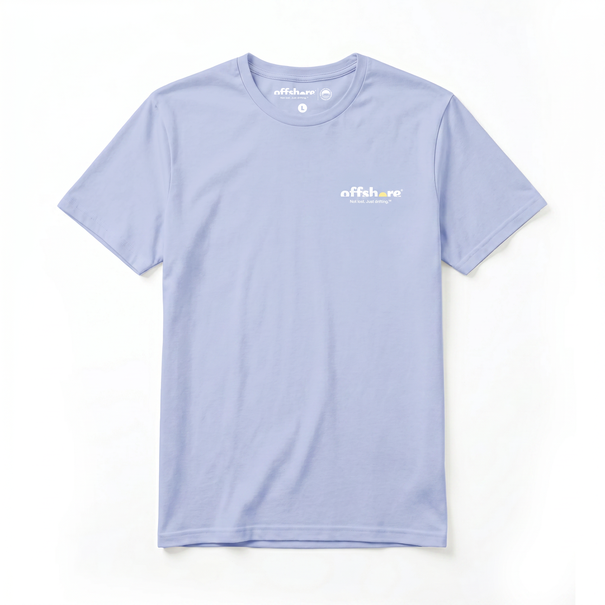 Women's Combed (100%) Cotton T-Shirt - Light Blue