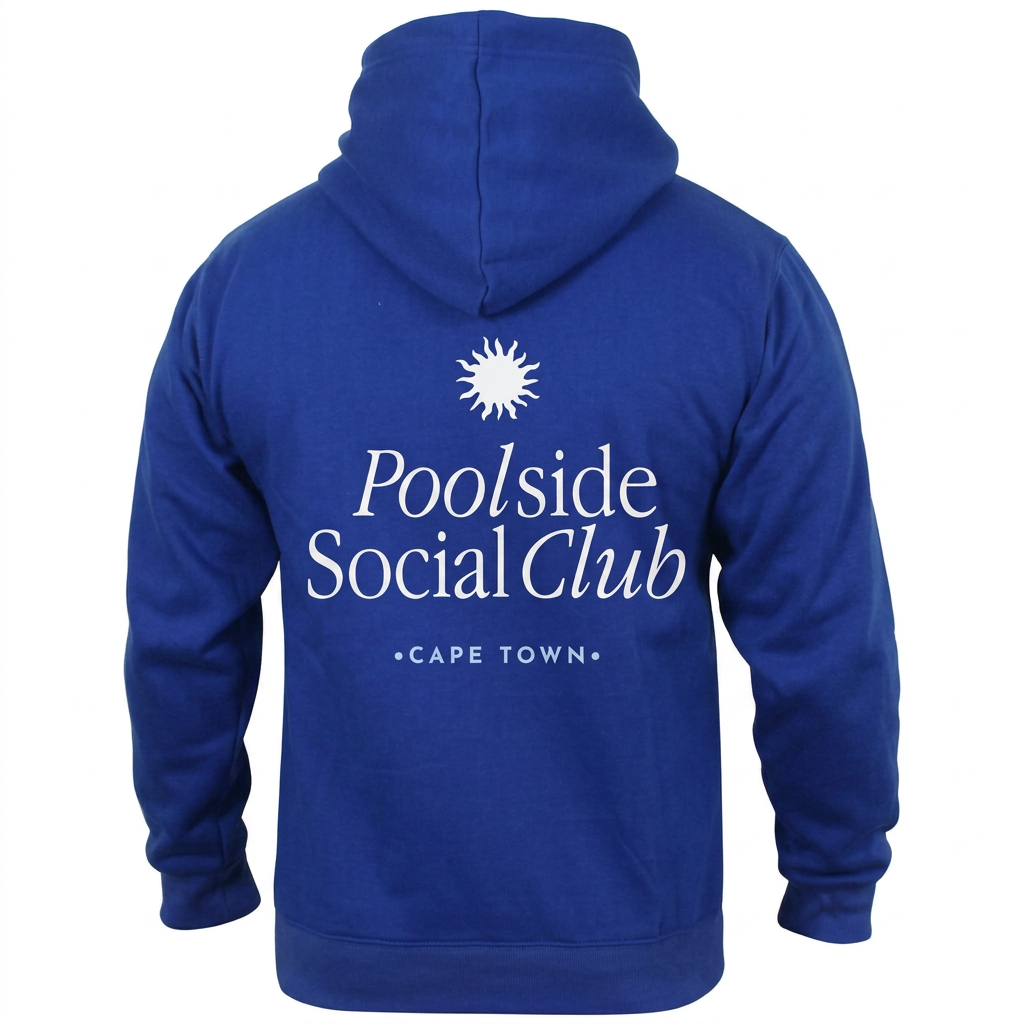 Unisex Boston Hoodie- Pool side (Royal Blue)