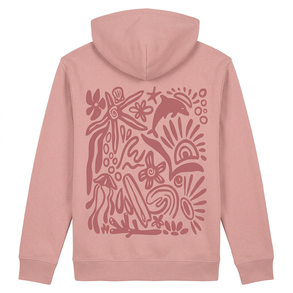 Unisex Boston Hoodies - Ocean (Soft Coral)