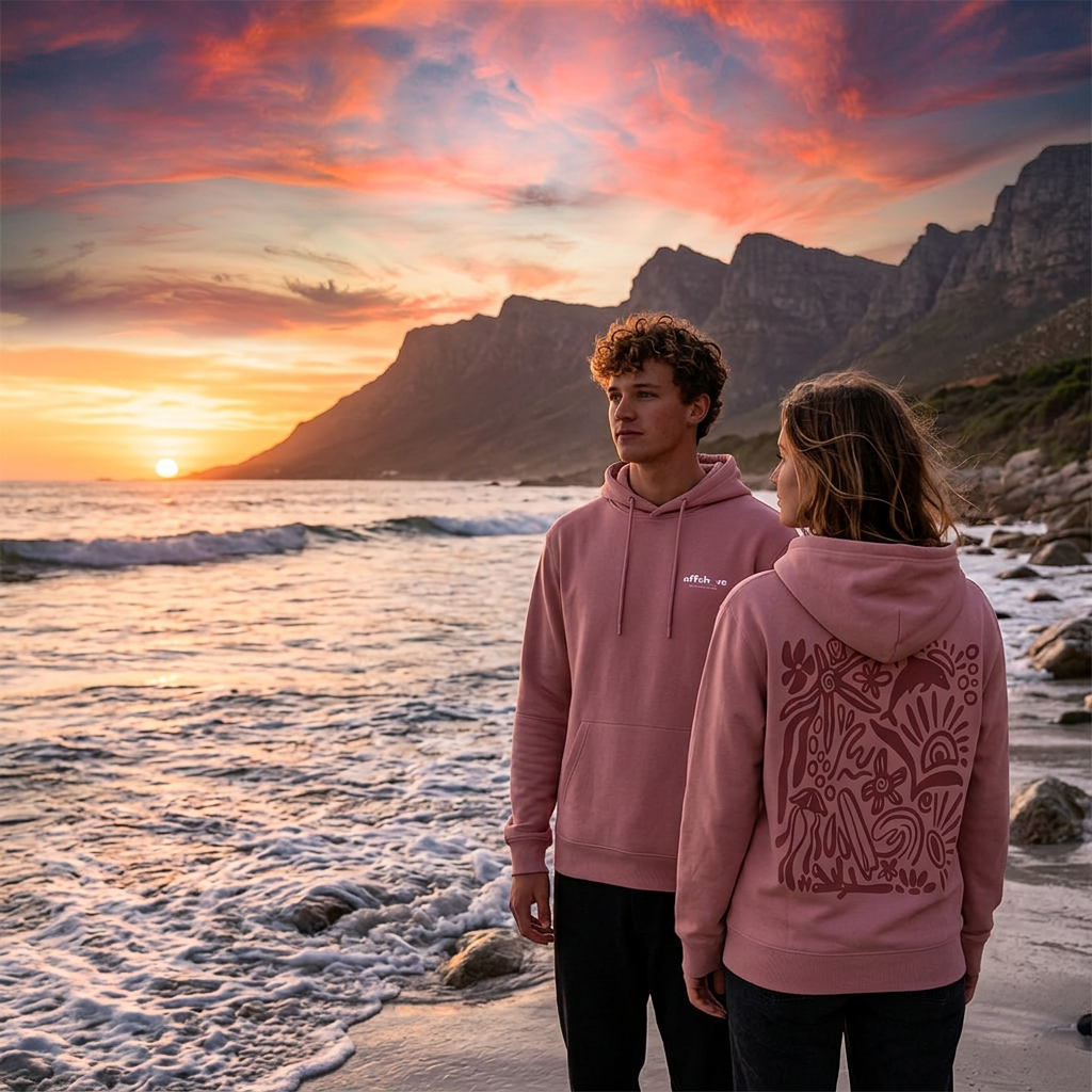 Unisex Boston Hoodies - Ocean (Soft Coral)
