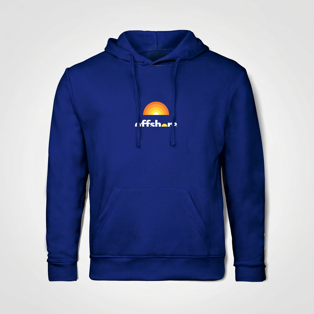 Unisex Boston Hoodie- Pool side (Royal Blue)