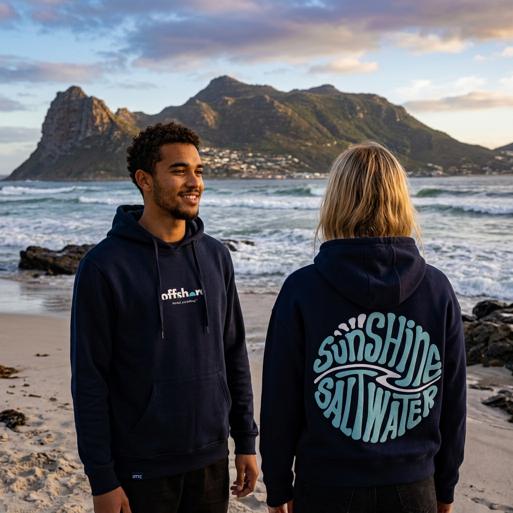 Unisex Boston Hoodie - Sunshine/saltwater (Navy)