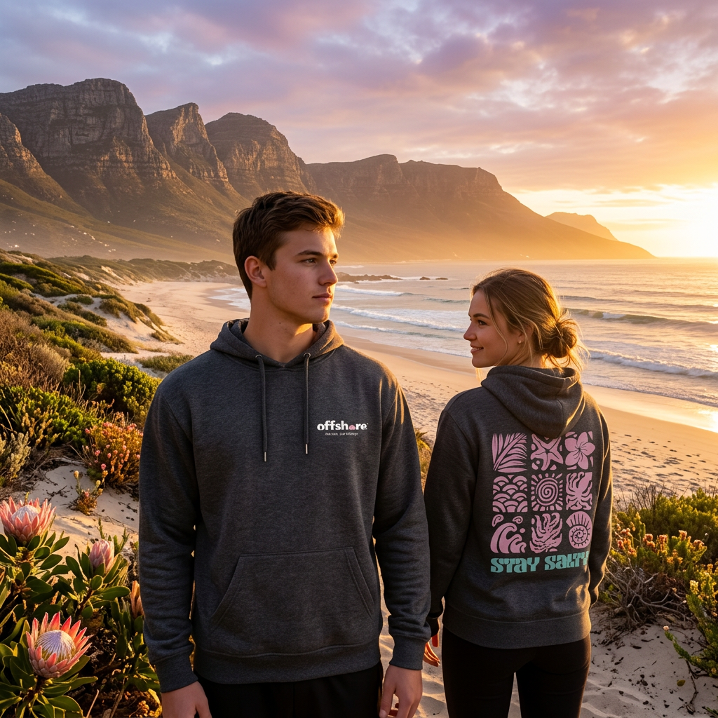 Unisex Boston Hoodie -  Stay Salty (Charcoal)