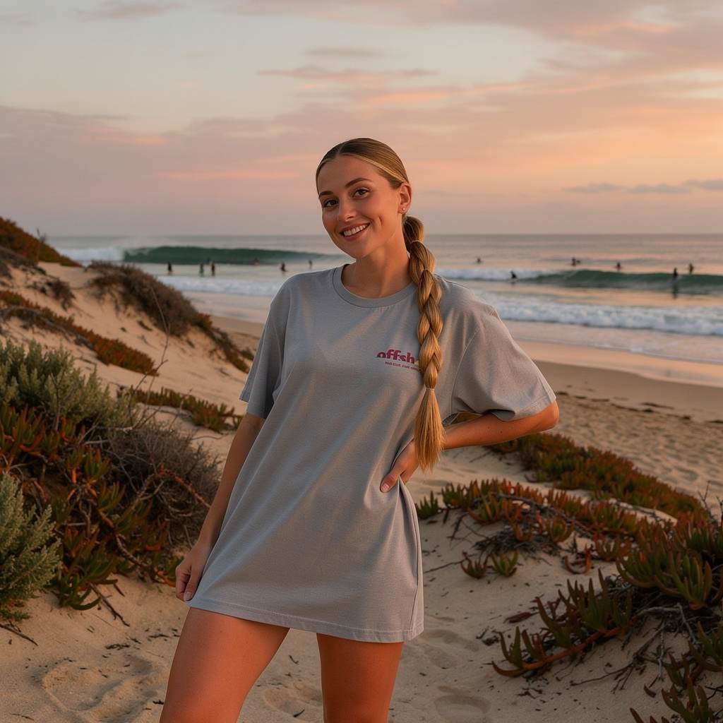 Women's Combed (100%) Cotton T-Shirt - Grey