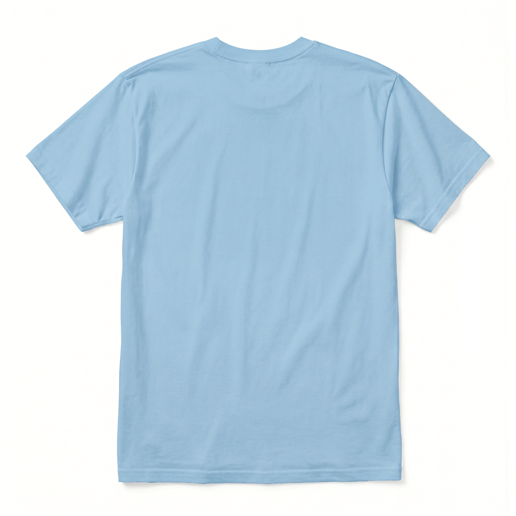 Men's Combed (100%) Cotton T-Shirt - Light blue