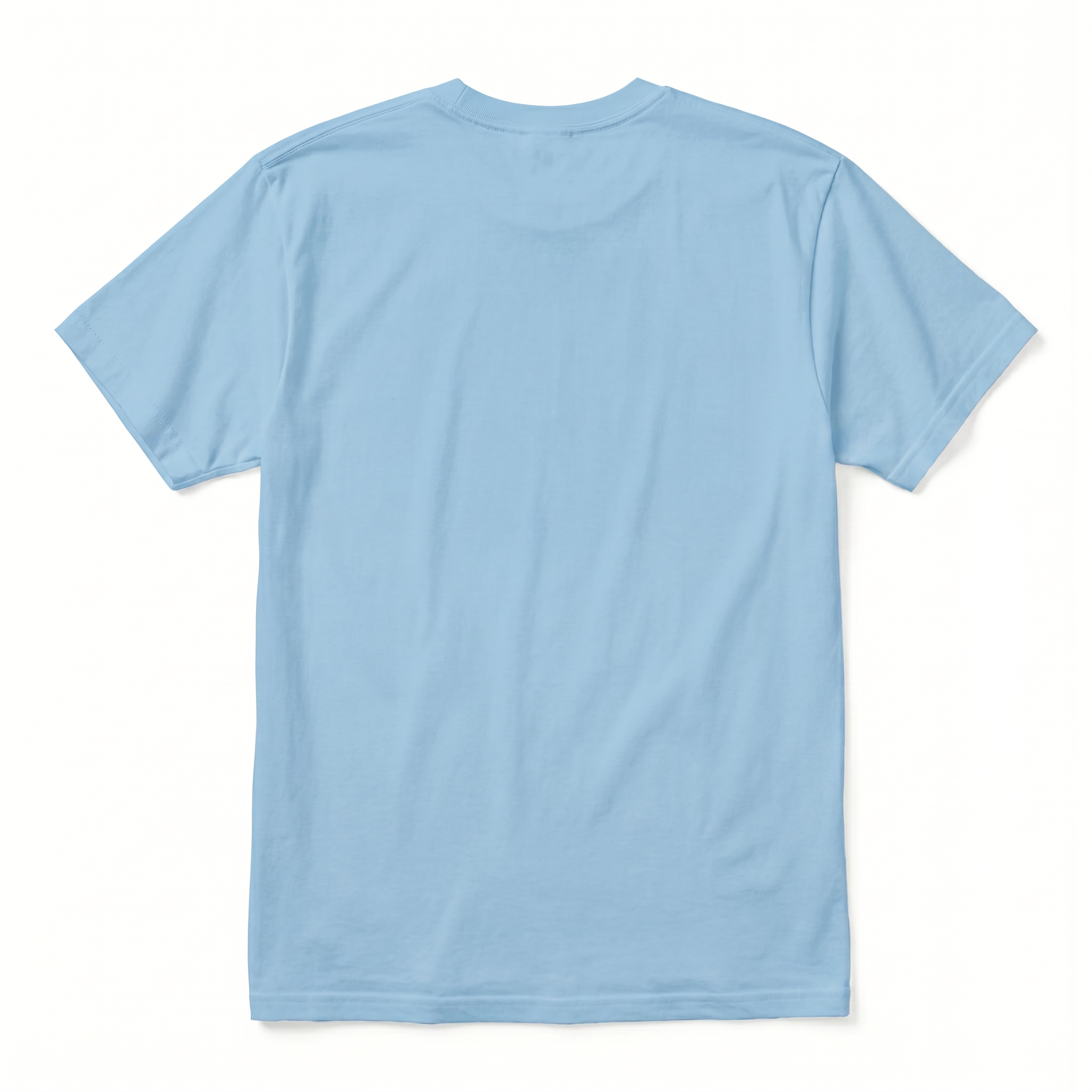 Men's Combed (100%) Cotton T-Shirt - Light blue