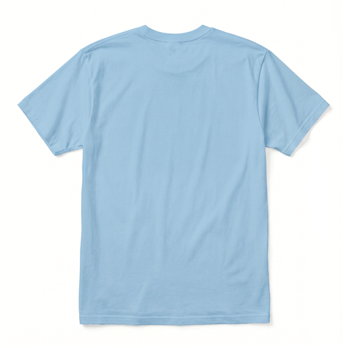 Men's Combed (100%) Cotton T-Shirt - Light blue
