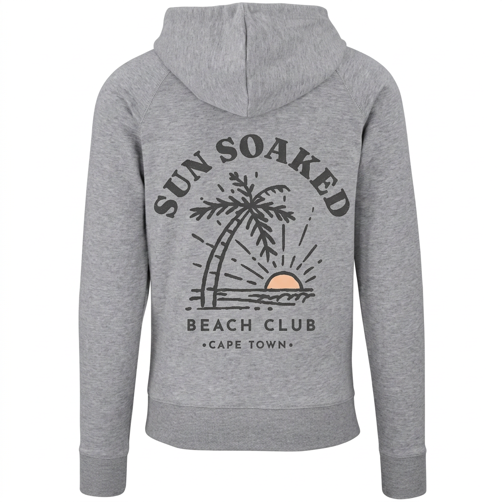 Unisex Boston Hoodie- Sun soaked (Grey)