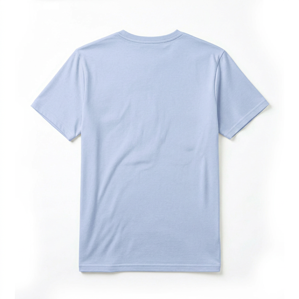 Women's Combed (100%) Cotton T-Shirt - Light blue